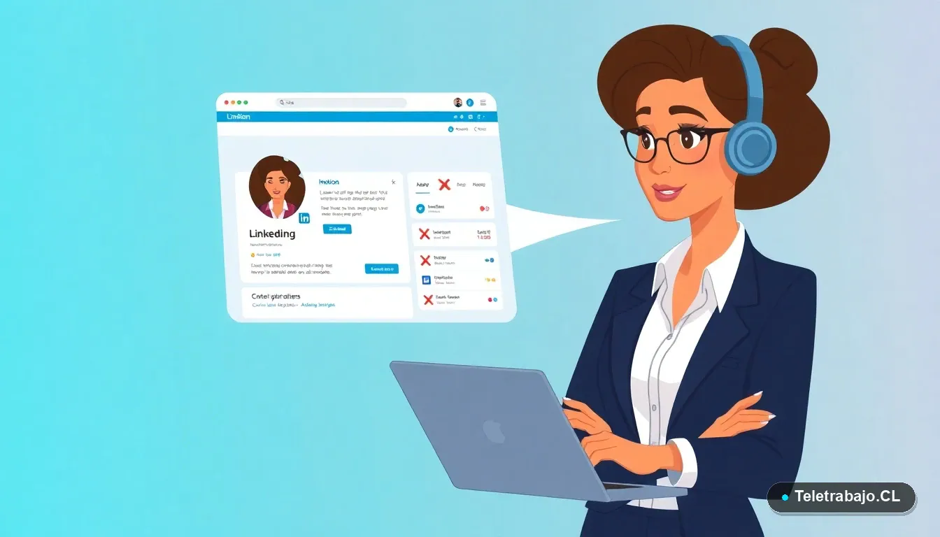 7 Errores en tu Perfil de LinkedIn que Teletrabajadores en Chile Deben Evitar