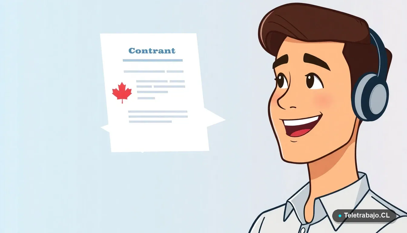 Contrato de Teletrabajo para Chilenos en Canadá: Guía Legal y Práctica 2026