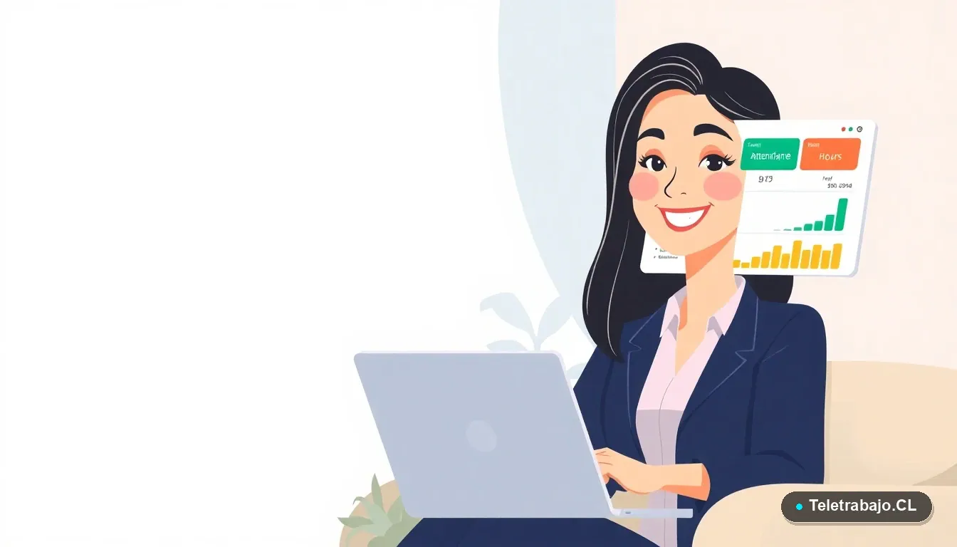 Plantilla Dashboard Excel para Control de Asistencia en Teletrabajo en Chile