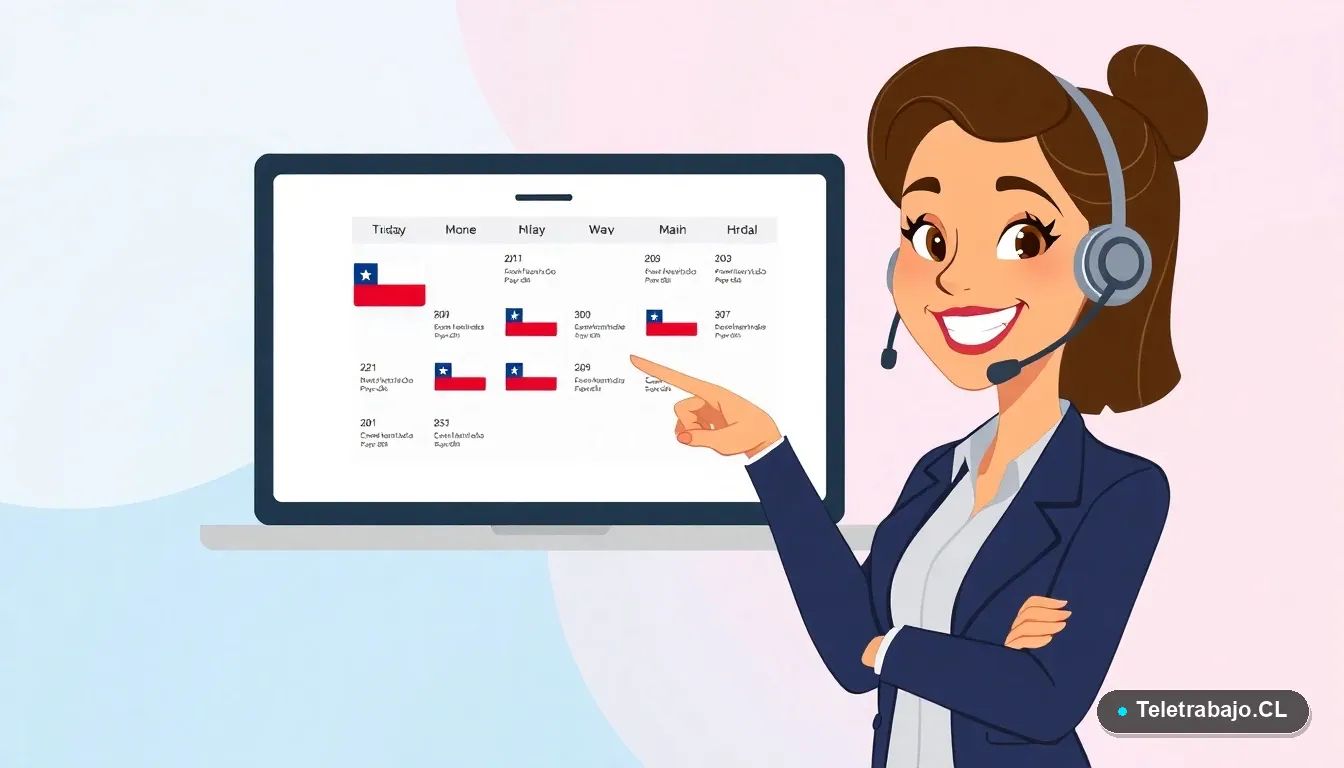 Plantilla Excel Calendario Laboral Personalizable: Organiza tu 2026 en Chile