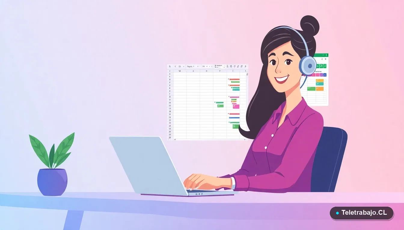Plantilla Excel para Conciliación Familiar en Teletrabajo: Organiza tu Día